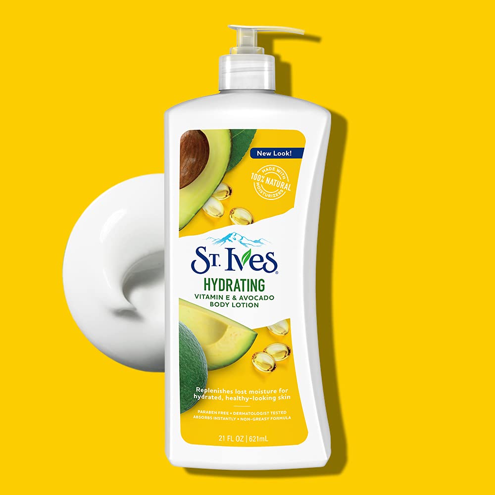 ST Ives HYDRATING VITAMIN E & AVOCADO BODY LOTION