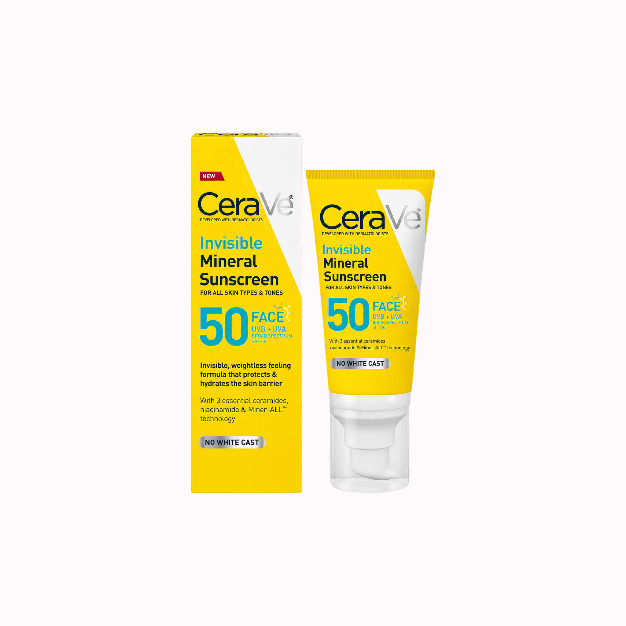 CeraVe Invisible Mineral Sunscreen SPF 50 product cover