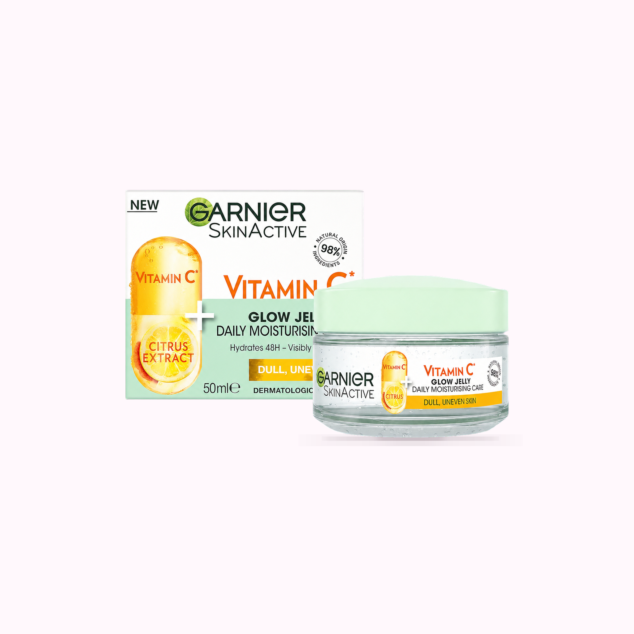 Garnier Skin Active Vitamin C* Brightening Glow Jelly Moisturiser 50ml product cover