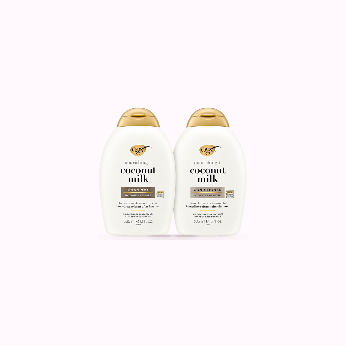 OGX Shampoo and Conditioner Set, Nourishing + Coconut Milk, product cover