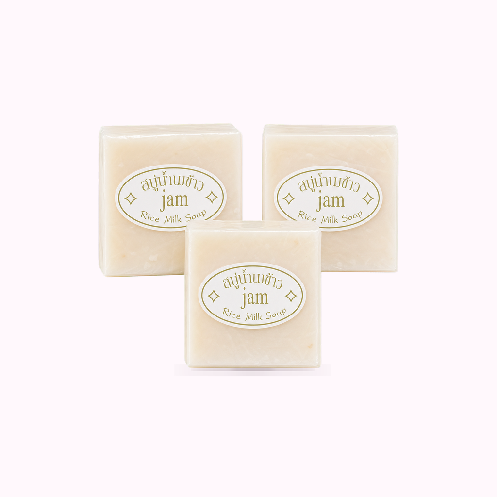 Thai Rice Soap 65g Original Thai Handmade Soap Rice Milk Soap Whitening Soap Goat Milk Soap Handmade Soap product cover