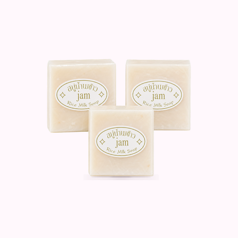 Thai Rice Soap 65g Original Thai Handmade Soap Rice Milk Soap Whitening Soap Goat Milk Soap Handmade Soap product cover