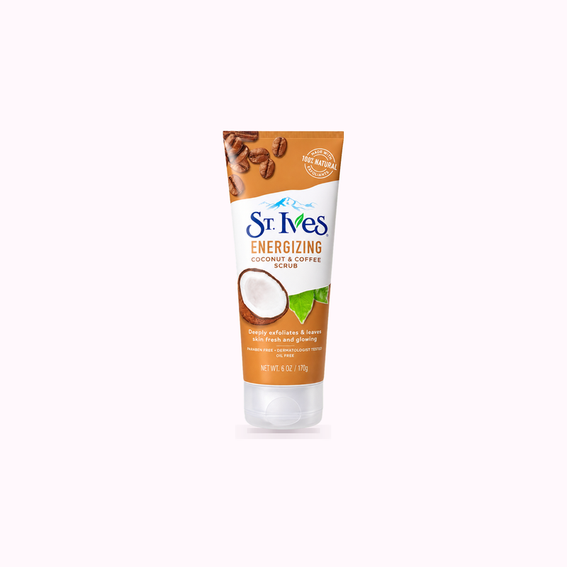 ST Ives  ENERGIZING COCONUT & COFFEE FACE SCRUB product cover