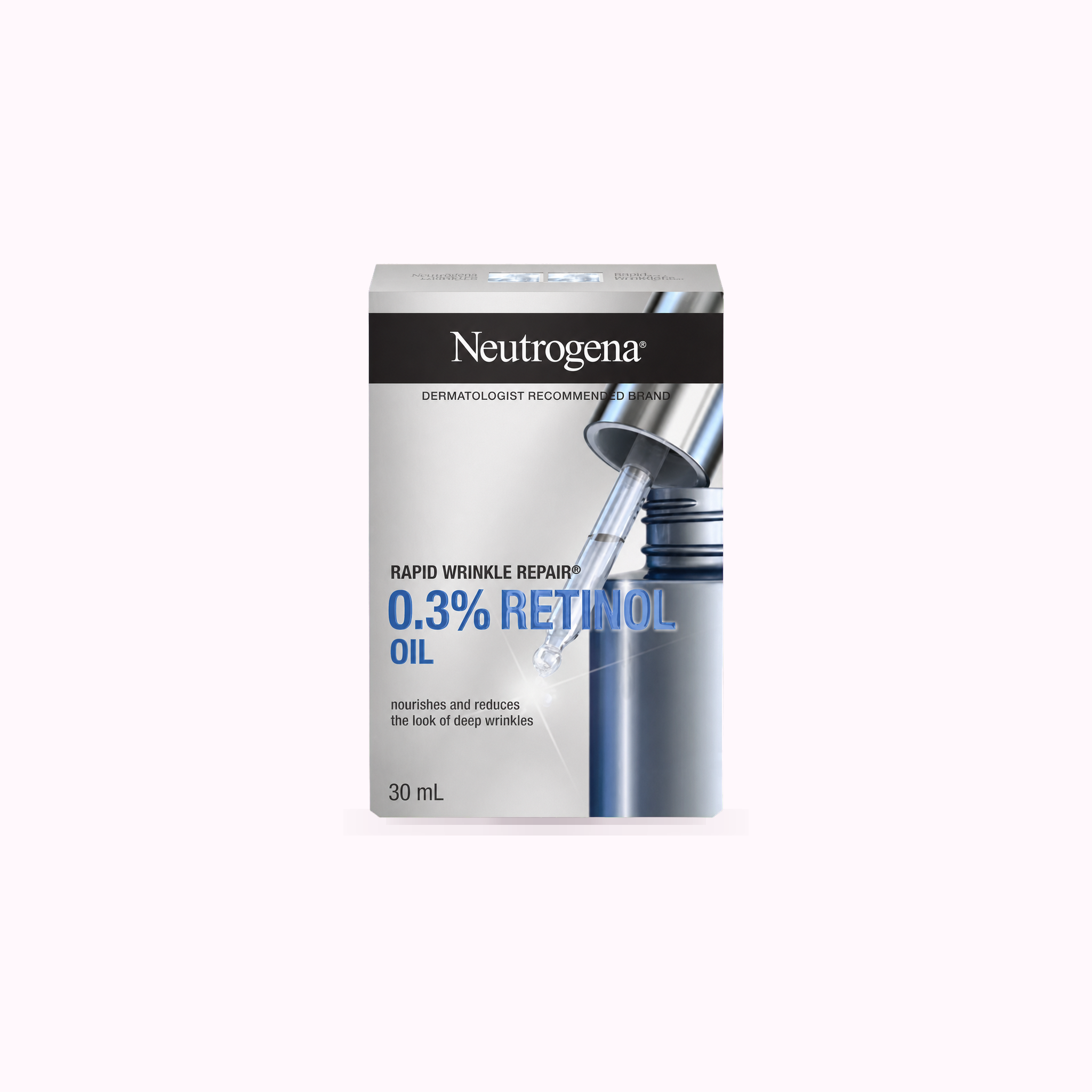 Neutrogena Rapid Wrinkle Repair® Anti-Wrinkle .3% Retinol Lightweight Facial Oil product cover