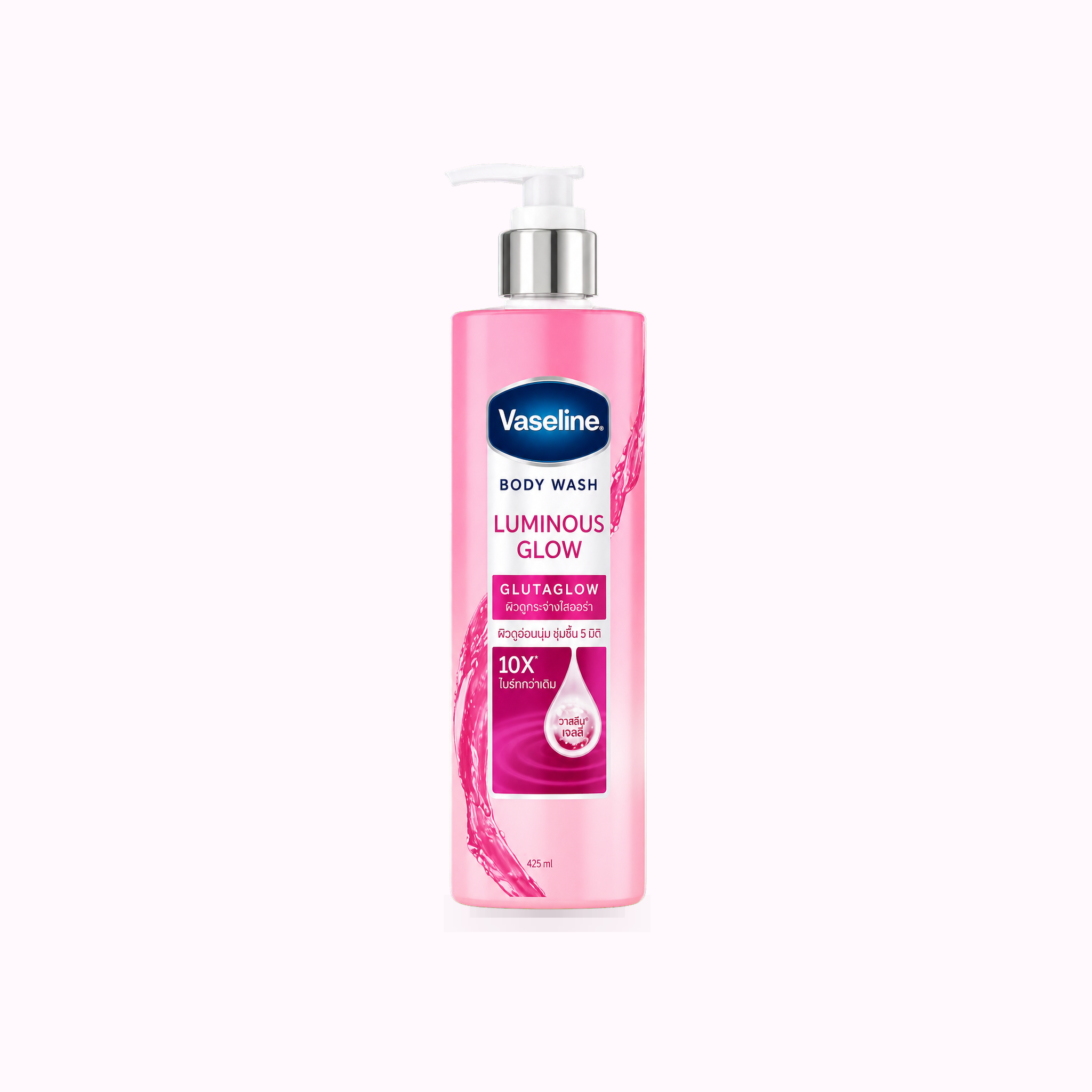 Vaseline Body Wash Glutaglow Luminous Glow Hyaluronic Hydrate Radiant Skin 425ml product cover