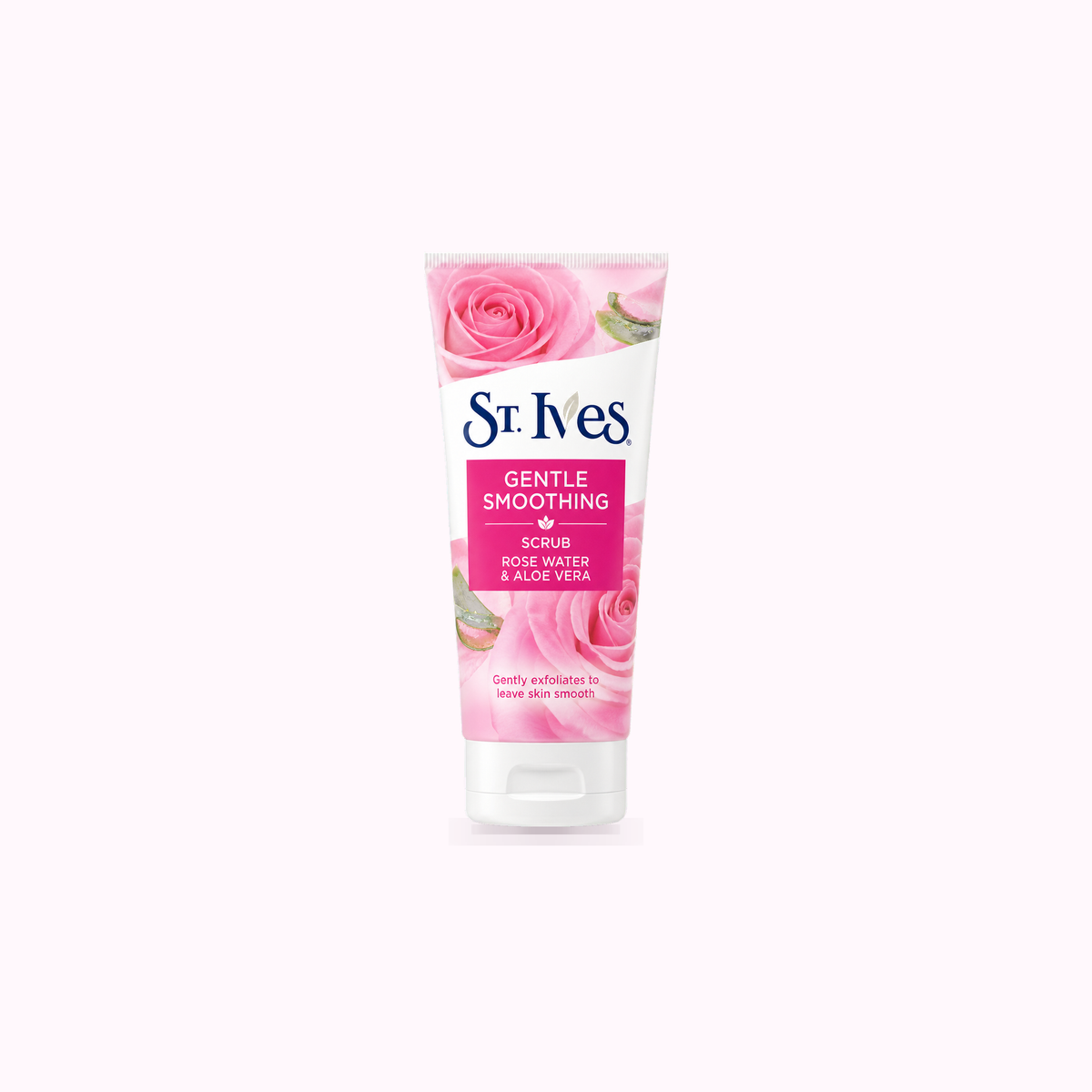 ST Ives GENTLE SMOOTHING ROSE WATER AND ALOE VERA FACE SCRUB product cover