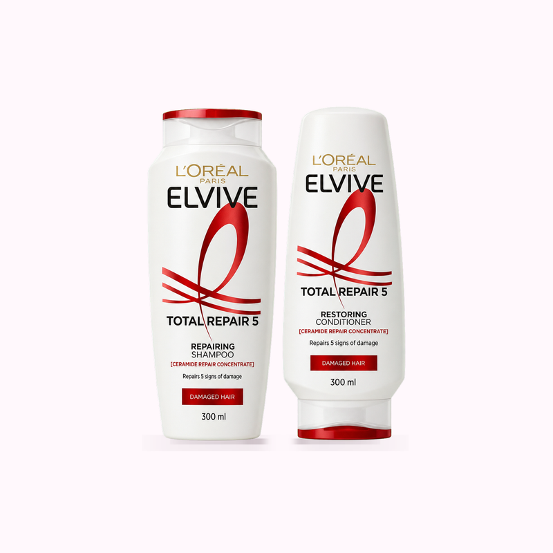 L'Oreal Elvive Total Repair 5 Repairing Shampoo & Conditioner 300ml product cover