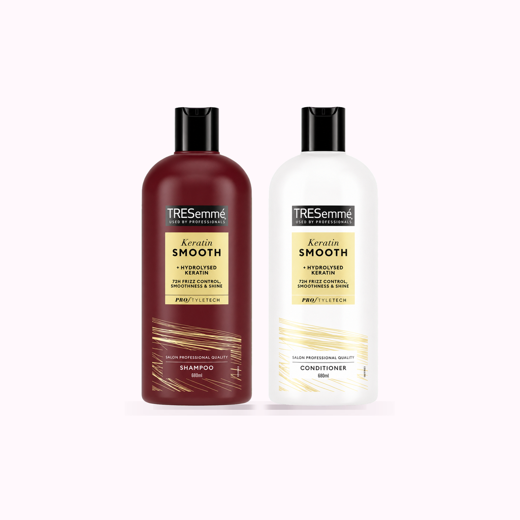 Tresemme keratin Smooth Shampoo & Conditioner 680ml product cover