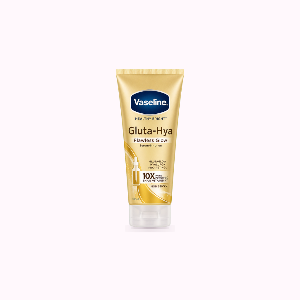 Vaseline Gluta-Hya Flawless Glow Lotion Bright, Even Tone Skin Glutathione Infused Moisturizer product cover