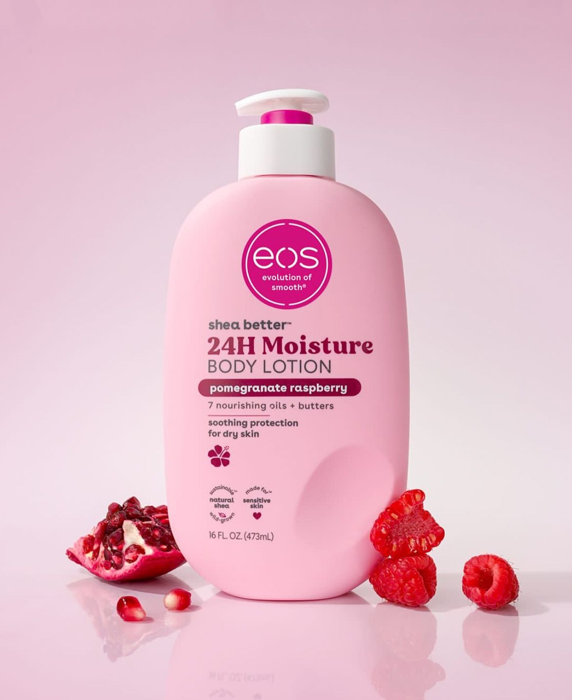 eos Shea Better Body Lotion Pomegranate Raspberry 473ml