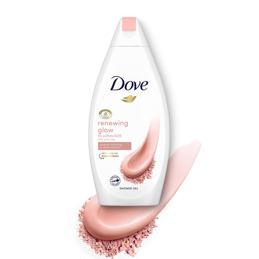 Dove Renewing Glow Pink Clay Shower Gel, 500 ml