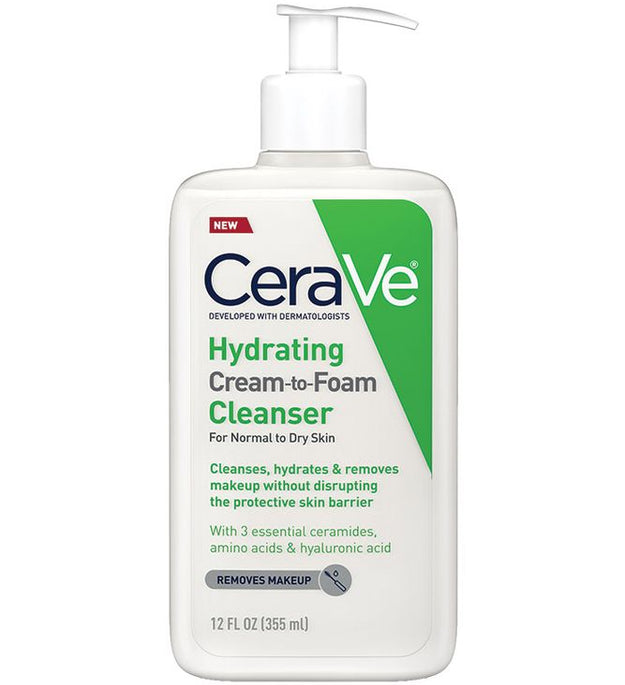 Cerave Hydrating Cream-to-Foam Cleanser