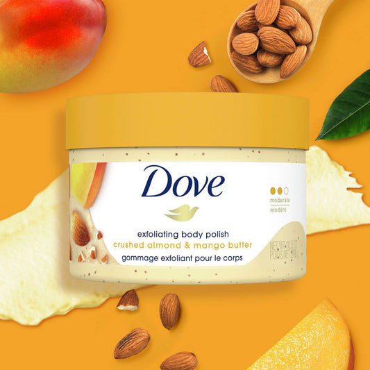 Dove Crushed Almond & Mango Butter Exfoliating Body Scrub