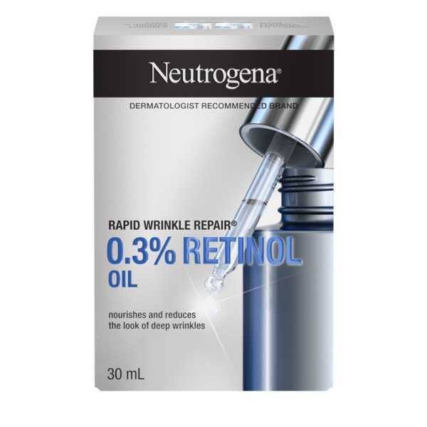 Neutrogena Rapid Wrinkle Repair® Anti-Wrinkle .3% Retinol Lightweight Facial Oil