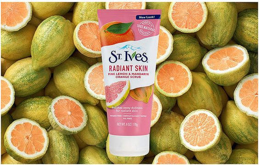 ST Ives  RADIANT SKIN PINK LEMON & MANDARIN ORANGE FACE SCRUB