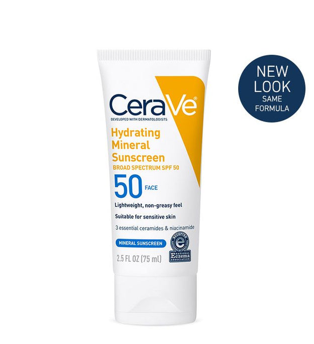 Cerave Hydrating Mineral Sunscreen SPF 50 Face Lotion