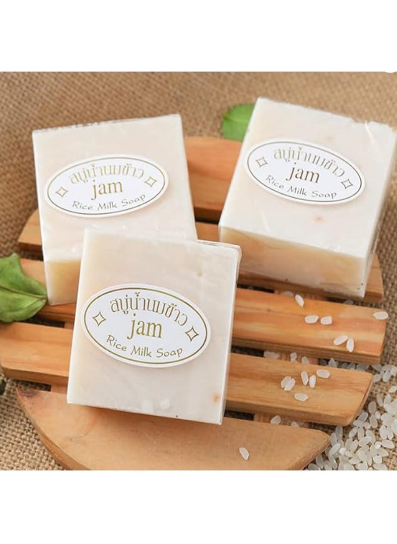 Thai Rice Soap 65g Original Thai Handmade Soap Rice Milk Soap Whitening Soap Goat Milk Soap Handmade Soap