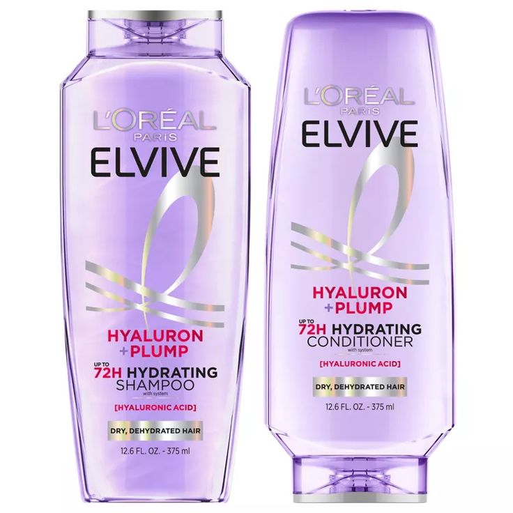 L'Oreal Paris Elvive Hyaluron Plump Shampoo & Conditioner Set - 25.2 fl oz
